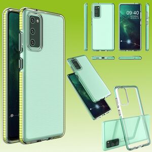 Color Frame TPU Silikon Case fr Samsung Galaxy S20 FE G780F G781B Tasche Hlle Cover Etuis Schutz