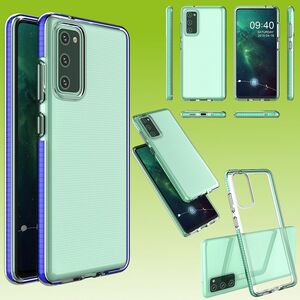 Color Frame TPU Silikon Case fr Samsung Galaxy S20 FE G780F G781B Tasche Hlle Cover Etuis Schutz
