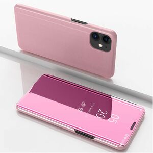 Fr Apple iPhone 12 Mini 5.4 Zoll Clear View Spiegel Mirror Smartcover Pink Schutzhlle Cover Etui Tasche Hlle Neu Case Wake UP Funktion