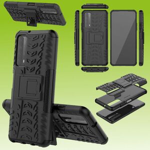 Fr Huawei P Smart 2021 Hybrid Case 2teilig Outdoor Schwarz Handy Tasche Hlle Cover Schutz