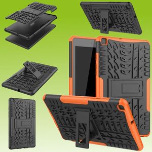 Fr Samsung Galaxy Tab A 8.0 2019 T290 T295 Hybrid Outdoor Schutzhlle Case Orange Tasche Cover Etuis