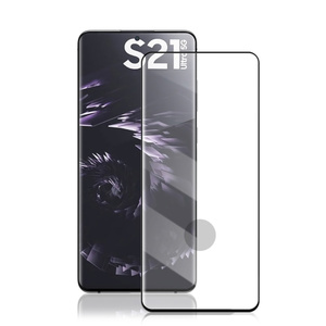Fr Samsung Galaxy S21 Ultra G998B 4D Premium 0,3 mm H9 Hart Glas Schwarz Folie Schutz Hlle Neu