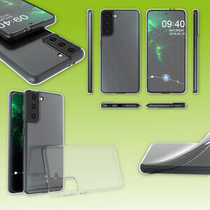 F�r Samsung Galaxy S21 Plus G996B Silikoncase TPU Schutz Transparent Handy Tasche H�lle Cover Etui Zubeh�r Neu