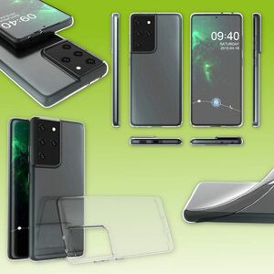Fr Samsung Galaxy S21 Ultra G998B Silikoncase TPU Schutz Transparent Handy Tasche Hlle Cover Etui Zubehr Neu