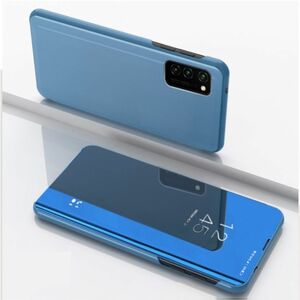 Fr Samsung Galaxy S21 Ultra G998B Clear View Spiegel Mirror Smartcover Dunkel Blau Schutzhlle Cover Etui Tasche Hlle Neu Case Wake UP Funktion
