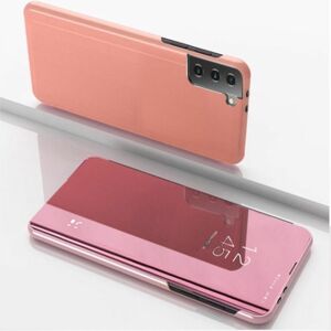 Fr Samsung Galaxy S21 G991B Clear View Spiegel Mirror Smartcover Pink Schutzhlle Cover Etui Tasche Hlle Neu Case Wake UP Funktion