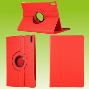 Fr Huawei MatePad 2020 10.4 Zoll 360 Grad Hlle Cover Tasche Rot Kunst Leder Case Neu