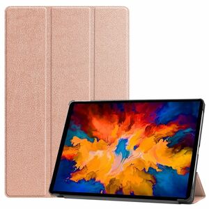 F�r Lenovo Tab P11 Pro 11.5 Zoll TB-J706F Tablet Tasche 3 folt Wake UP Smart Cover Etuis Rose Gold
