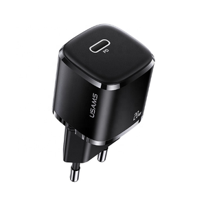 USAMS US-CC124 T36 20W USBC Ladegert Schnellladegert Wall Charger Plug Schwarz