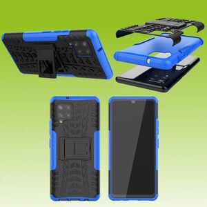 Fr Samsung Galaxy A42 5G A426B Hybrid Case 2teilig Outdoor Blau Tasche Hlle Cover Schutz