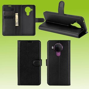 Für Nokia 5.4 Handy Tasche Wallet Premium Schwarz Schutz Hülle Case Cover Etuis Neu Zubehör