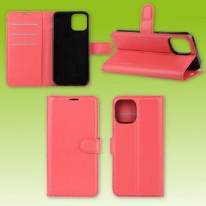 Fr Apple iPhone 12 Mini 5.4 Zoll Handy Tasche Wallet Premium Rot Schutz Hlle Case Cover Etuis Neu Zubehr
