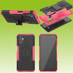 F�r Samsung Galaxy A32 5G A326B Hybrid Case 2teilig Outdoor Pink Tasche H�lle Cover Schutz