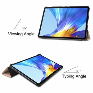 F�r Huawei MatePad T10 / T10s 2020 Tablet Tasche 3 folt Wake UP Smart Cover Etuis Weinrot