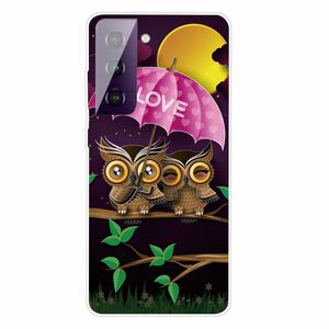 Fr Samsung Galaxy S21 Plus Silikon Case TPU Eulen Schutz Muster Tasche Hlle Cover Etuis