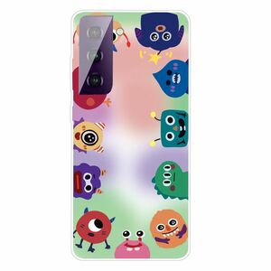 F�r Samsung Galaxy S21 Plus Silikon Case TPU Monster Schutz Muster Tasche H�lle Cover Etuis