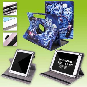 Fr Huawei MediaPad M5 Lite 10.1 Zoll 360 Grad Rotation Universell Motiv 16 Tablet Tasche Kunst Leder Hlle Etuis