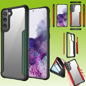 F�r Samsung Galaxy S21 Hybrid Case Iron Man Gr�n Handy Tasche H�lle Cover Schutz