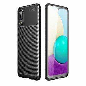 Fr Samsung Galaxy Xcover 5 Carbon Silikon Case TPU Muster Tasche Hlle Cover Schwarz