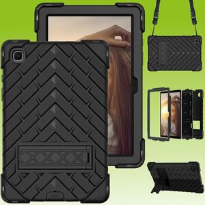 Fr Tablet aufstellbare Shockproof Hybrid Tasche mit Band Etuis Cover Case Schutz Robust Neu