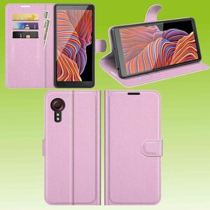 Samsung Galaxy Xcover 5 Handy Tasche Wallet Premium Rosa Schutz Hlle Case Cover Etuis Neu Zubehr