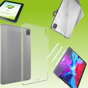 Fr Apple iPad Pro 11.0 2022 / 2021 Transparent Hlle Tablet Tasche Cover + H9 Hart Glas