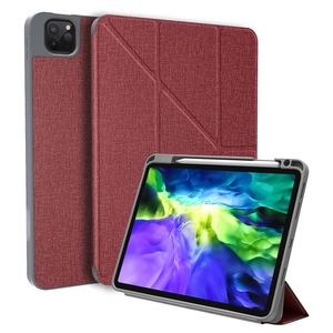 Fr Apple iPad Air 11 2024 / Pro 11.0 2021/ 2022 Original Mutural 3 folt Wake UP Smart Cover Tablet Tasche Rot Etuis 