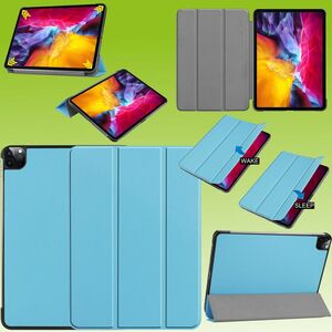 Premium Smart Cover Hell Blau Tasche Etuis H�lle f�r Apple iPad Air 11 2024 / Pro 11.0 2021/ 2022 Case