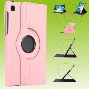 Fr Samsung Galaxy Tab A7 Lite 2021 8.7 360 Grad Rotation Tablet Tasche Hlle Case Cover Etui Schutz Rosa Neu