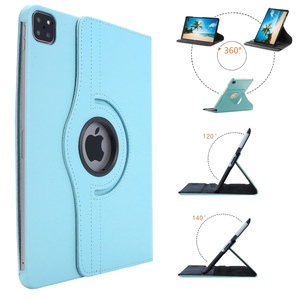 Fr Apple iPad Air 11 2025 / 2024 / Pro 11.0 2022 / 2021 360 Grad Rotation Tablet Tasche Hlle Hellblau