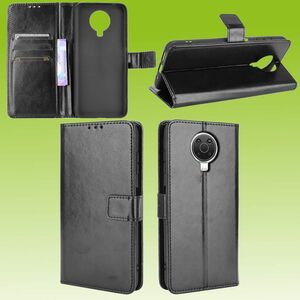 Für Nokia G10 / G20 Handy Tasche Wallet Premium Schwarz Schutz Hülle Case Cover Etuis Neu Zubehör