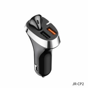 Joyroom CP2 USB Car Charger 28W inkl. Bluetooth Kopfhörer Earphone Wireless Neuheit Schwarz