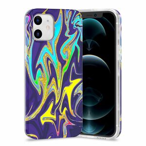 F�r Apple iPhone 12 Mini Shockproof TPU Watercolor Splash Schutz Tasche H�lle Cover Etui Motiv 3