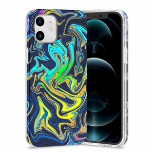 F�r Apple iPhone 12 Mini Shockproof TPU Watercolor Splash Schutz Tasche H�lle Cover Etui Motiv 4