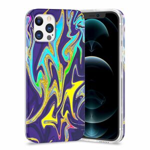 F�r Apple iPhone 12 / 12 Pro Shockproof TPU Watercolor Splash Schutz Tasche H�lle Cover Etui Motiv 3