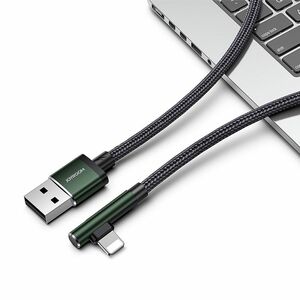Joyroom S-1230N4 USB auf 8-Pin Lade Kabel Adapter Charging Cable 3A 1.2M Schwarz / Grn