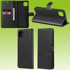 Für Samsung Galaxy A22 5G Handy Tasche Wallet Premium Schwarz Schutz Hülle Case Cover Etuis Neu Zubehör