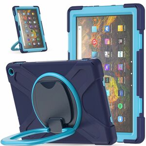 Für Amazon Kindle Fire HD 10 / 10 Plus 2021 360 Grad Hybrid Outdoor Schutzhülle Case Blau Tasche Cover Etuis