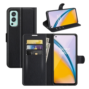 Fr ONEPLUS Nord 2 5G Handy Tasche Wallet Premium Schwarz Schutz Hlle Case Cover Etuis Neu Zubehr
