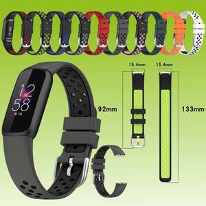 Hochwertiges Kunststoff / Silikon Uhr Watch Zubehör Armband für Fitbit Luxe Neu