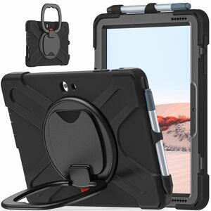 Für Microsoft Surface Go 2 / 1 360 Grad Hybrid Outdoor Schutzhülle Case Schwarz Tasche Cover Etuis