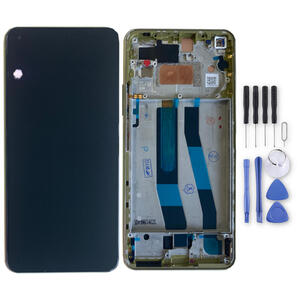 Fr Xiaomi Mi 11 Lite  Display Full LCD mit Rahmen Einheit Touch Ersatzteil Reparatur Gelb