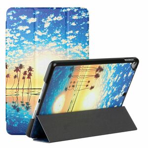 F�r Apple iPad Pro 10.5 2017 / Air 10.5 2019 / 10.2 2019 / 10.2 2020 3folt Wake UP Smart Cover Etuis H�lle Case Schutz Motiv 6