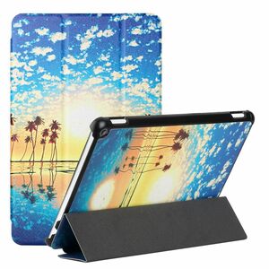 Fr Amazon Kindle Fire HD10 / HD10 Plus 2021 3folt Wake UP Smart Cover Etuis Hlle Case Schutz Motiv 6