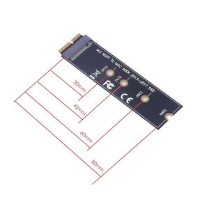 M.2 PCIE NVME SSD Adapter Board fr Apple MacBook Air Pro 2013-2017 A1465 A1466 A1398 A1502