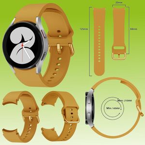 Fr Samsung Galaxy Watch FE 6 5 4 Normal Pro Classic alle Gren Kunststoff Armband