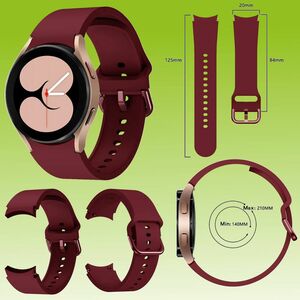 Fr Samsung Galaxy Watch FE 6 5 4 Normal Pro Classic alle Gren Kunststoff Armband