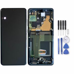Samsung LCD Display fr Galaxy S20 Ultra GH82-26032A GH82-26033A Cosmic Black / Schwarz
