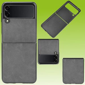 Fr Samsung Galaxy Z Flip3 5G Design Kunststoff Hart Cover Handy Tasche Hlle Etuis Schwarz
