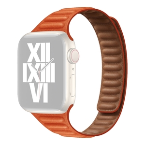 Fr alle Apple Watch Series Magnetisches Magnet Hochwertiges Kunst Leder Ersatz Tausch Uhr Armband Zubehr Neu